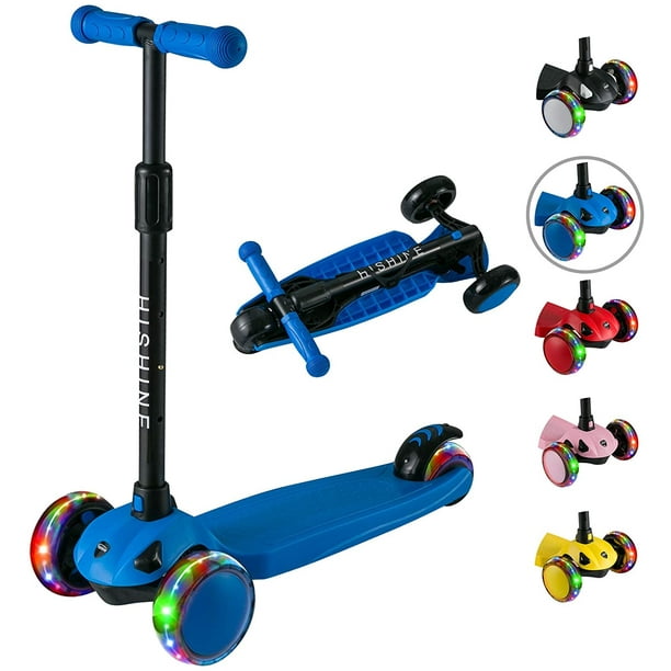 HISHINE 3 Wheel Scooter for Kids,Toddler Kick Scooter with Pu Led Flashing Wheels,Adjustable Lean-to-Steer Handlebar,for Children from 2 to 5 Year-Old HISHINE 3 Wheel Scooter for Kids,Toddler Kick Scooter with Pu Led Flashing Wheels,Adjustable Lean-to-Steer Handlebar,for Children from 2 to 5 Year-Old
